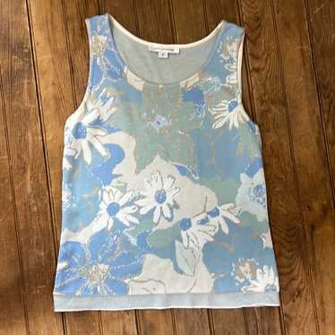 Vintage St John womens sleeveless knit top size s… - image 1