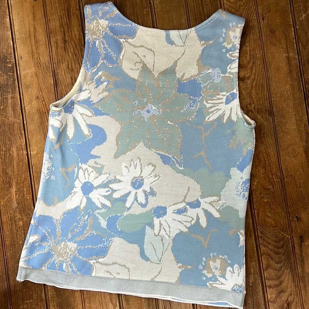 Vintage St John womens sleeveless knit top size s… - image 5