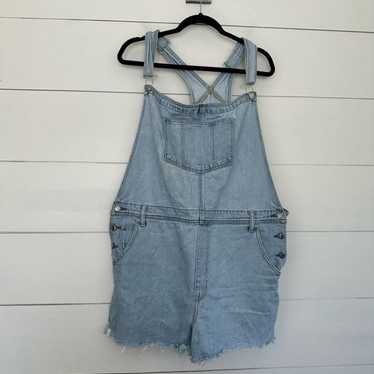 American Eagle Women’s XXL Denim Overalls Shortall