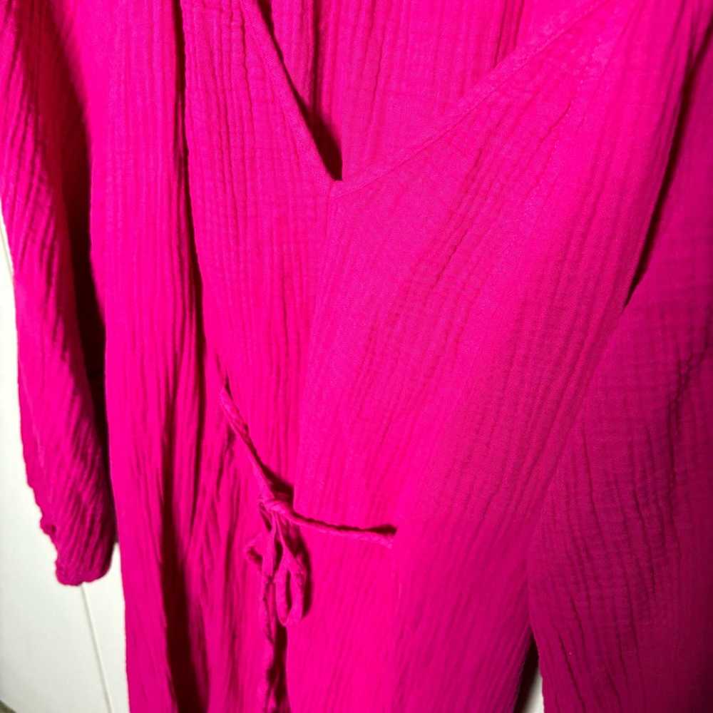 Universal Thread Hot Pink Gauze Maxi Length Long … - image 5