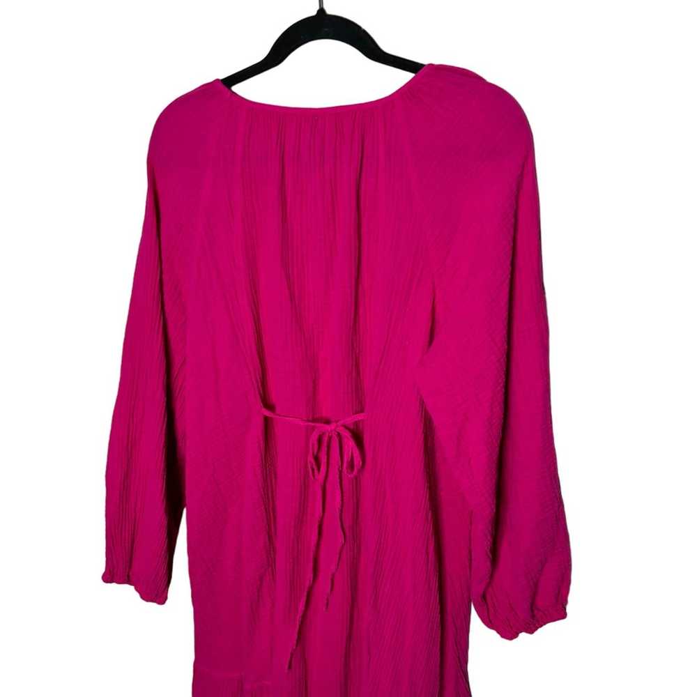 Universal Thread Hot Pink Gauze Maxi Length Long … - image 8