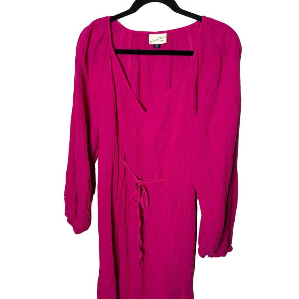 Universal Thread Hot Pink Gauze Maxi Length Long … - image 9