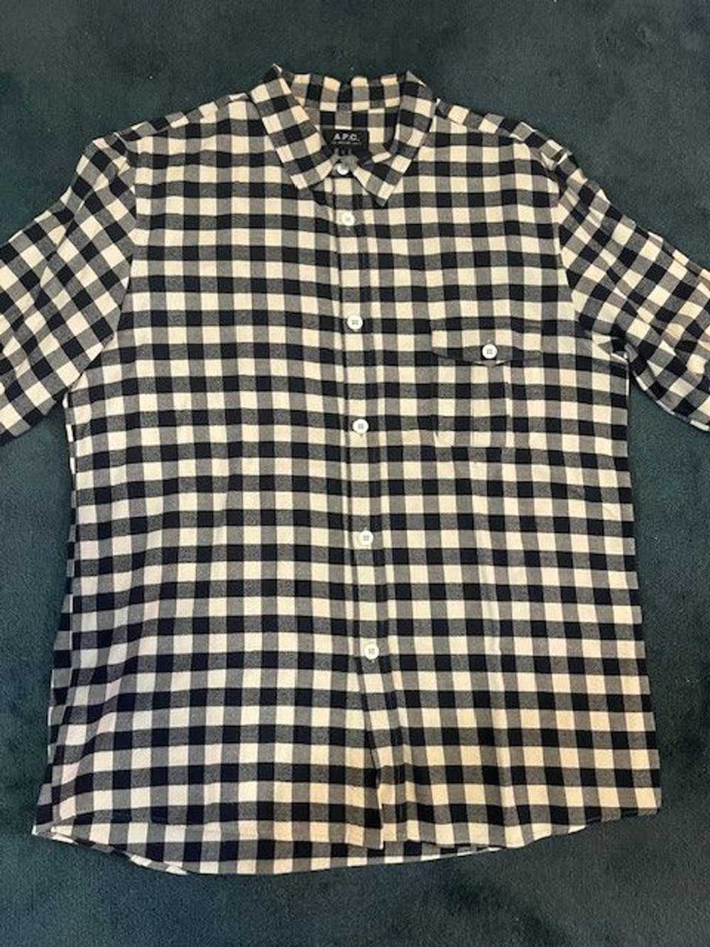 A.P.C. APC Checkered Flannel Button Up - image 1