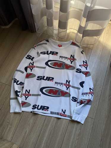 Supreme Supreme New York NY Waffle Thermal Sweater