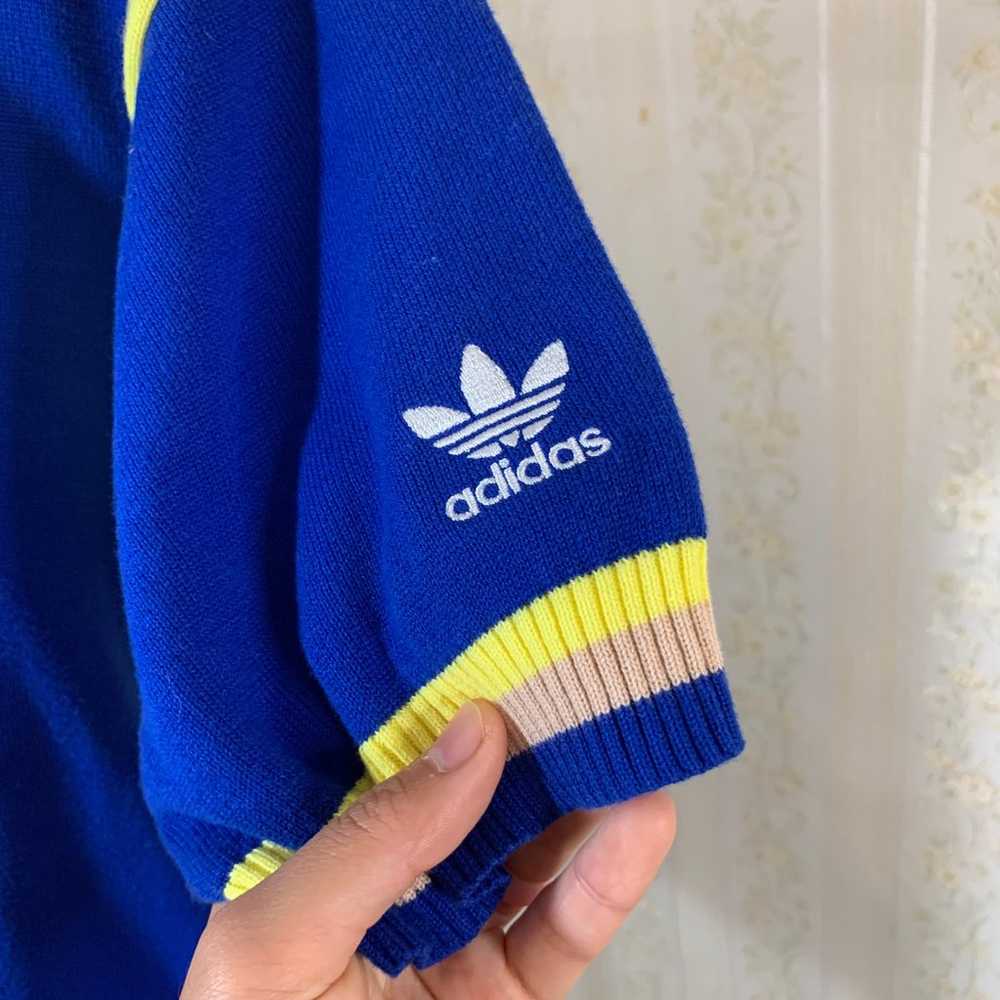 Adidas Women's Retro Knit Quarter Zip Sweater Top… - image 6