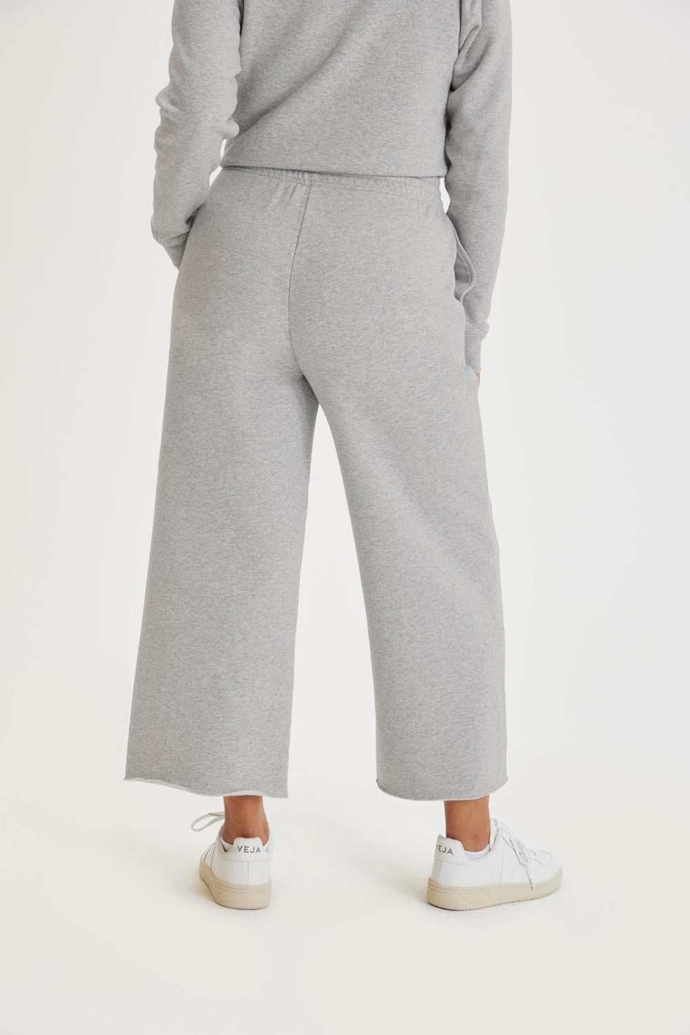 Girlfriend Collective Heather Grey 50/50 Wide Leg… - image 2