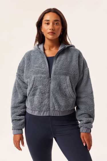 Girlfriend Collective Ocean Recycled Fleece Bomber