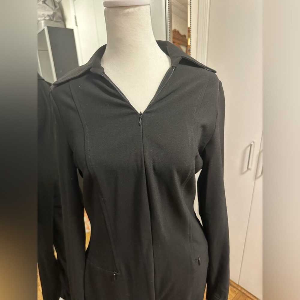 Zara black zip up jumpsuit Size Small - image 4