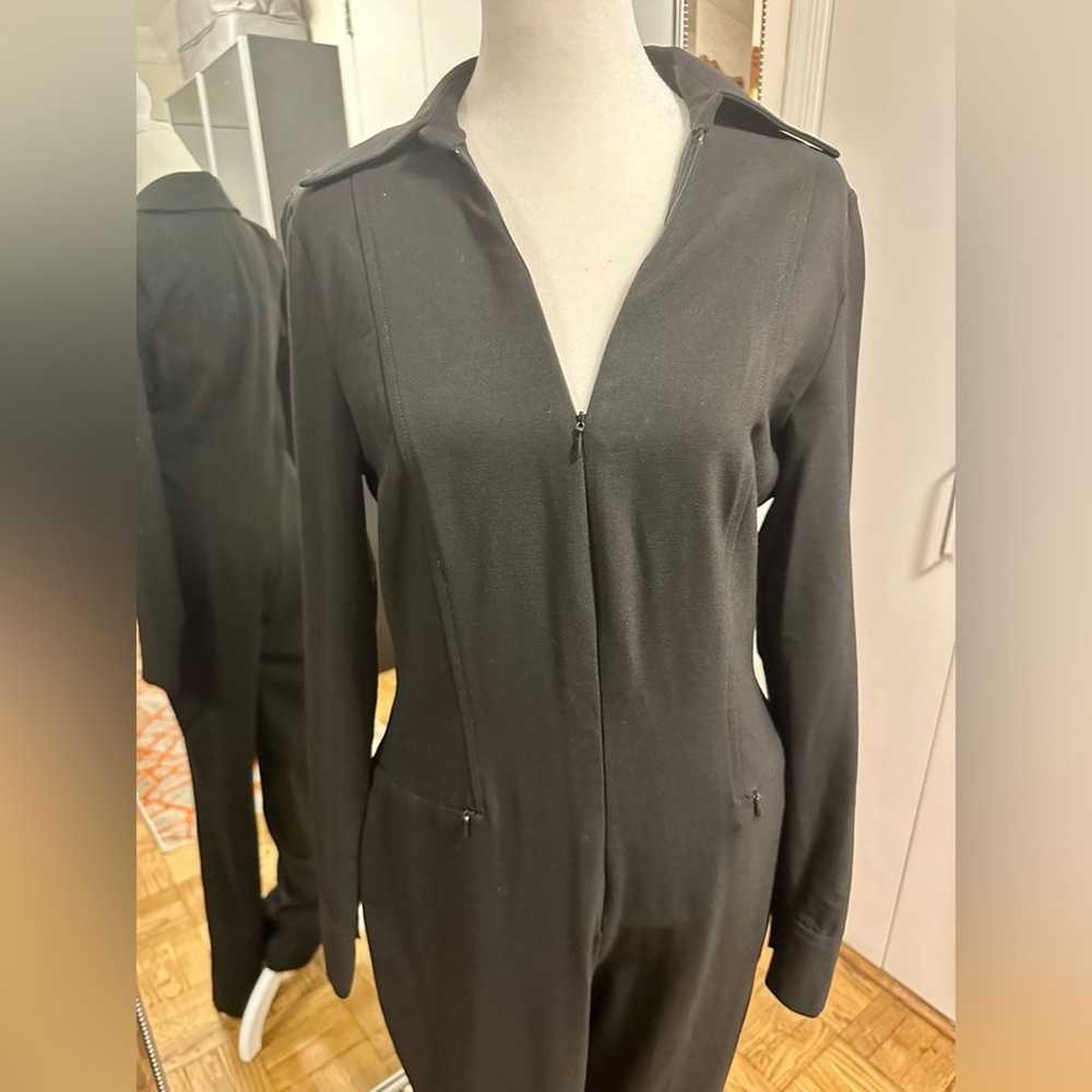 Zara black zip up jumpsuit Size Small - image 9