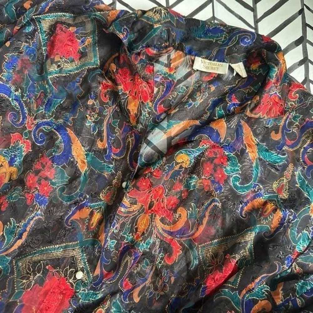 Vintage Victoria's Secret Size ML Sheer Tropical … - image 1