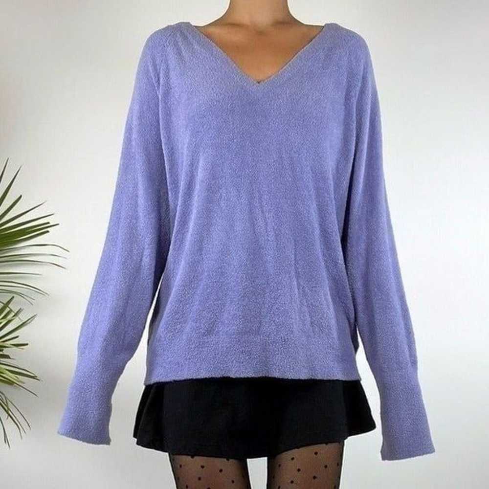 Vintage Y2K Lilac Cottagecore Super Soft V Neck S… - image 3