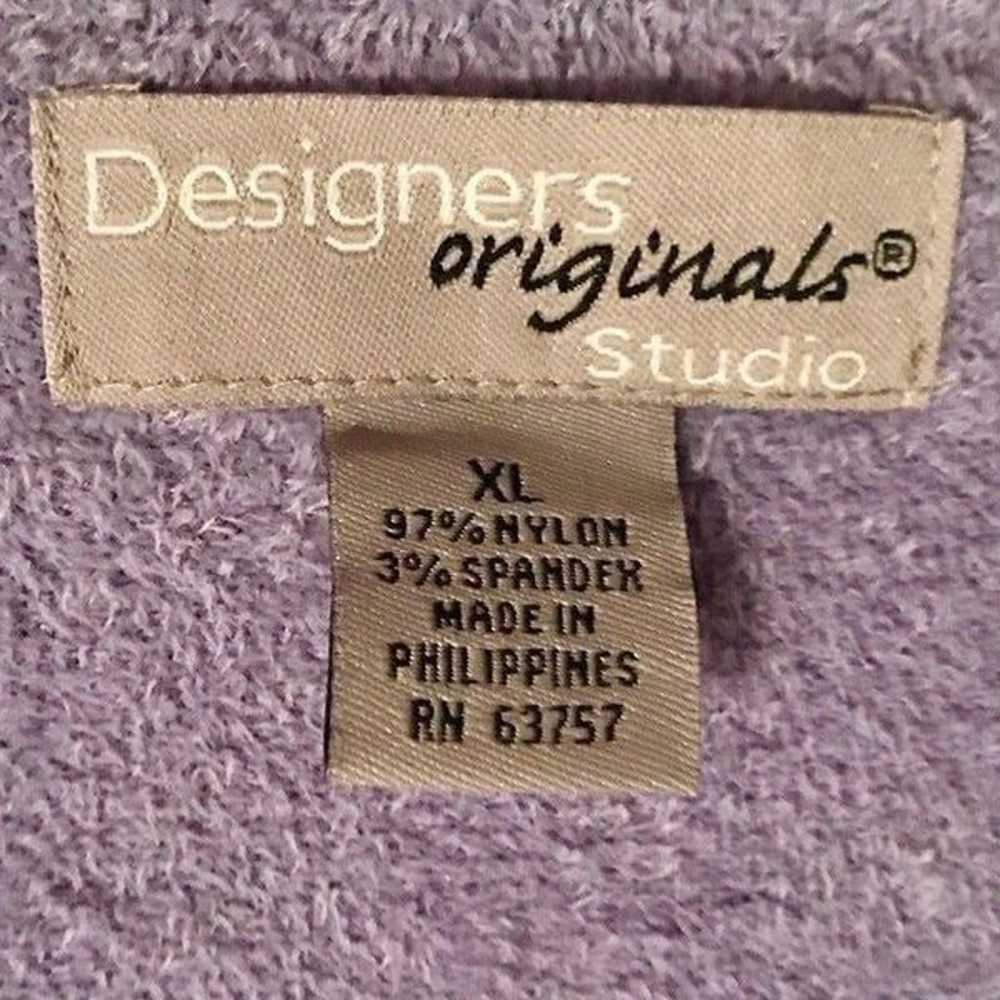 Vintage Y2K Lilac Cottagecore Super Soft V Neck S… - image 4