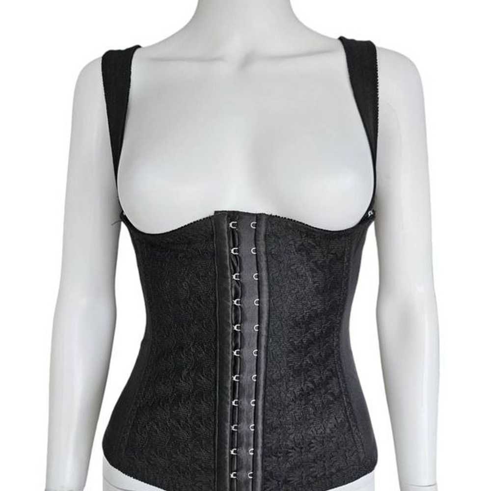 y2k goth lace corset top - image 2