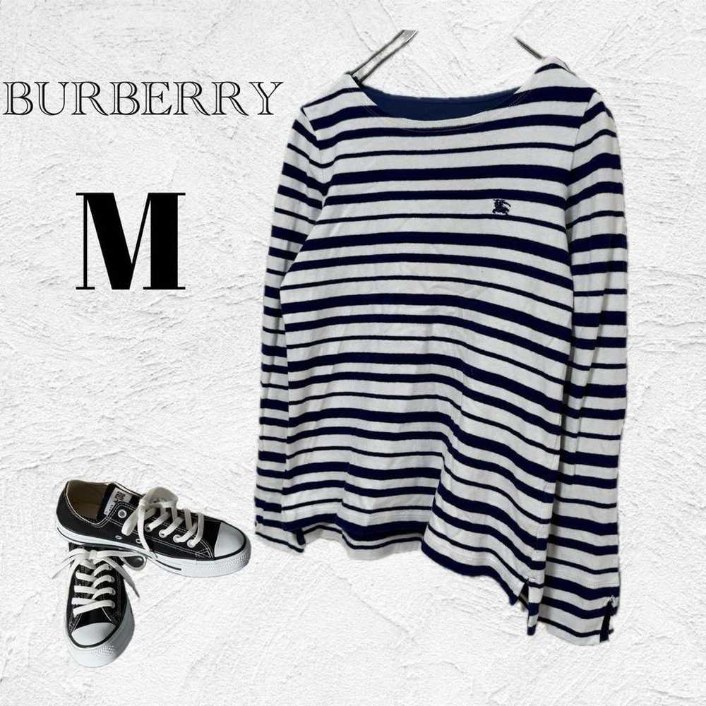 【Burberry】100% cotton shoulder zip pony cut T-shi… - image 1