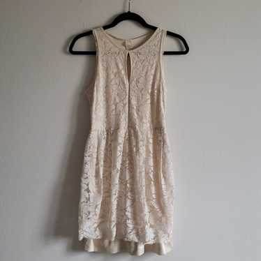 Zara Collection Cream Lace Mini Dress