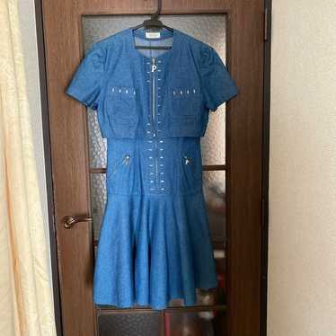 Denim dress and jacket set. - image 1