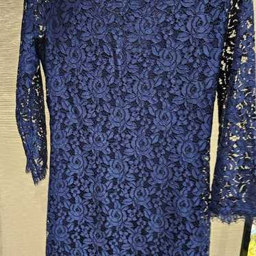 Diane von Furstenberg Navy Lace Dress Size 2