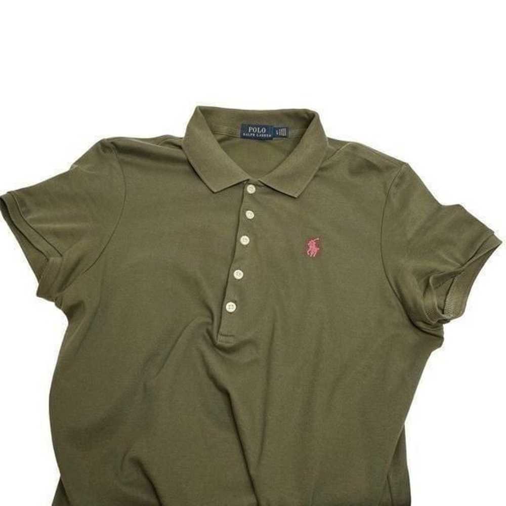 Polo Ralph Lauren olive green classic polo shirt … - image 10