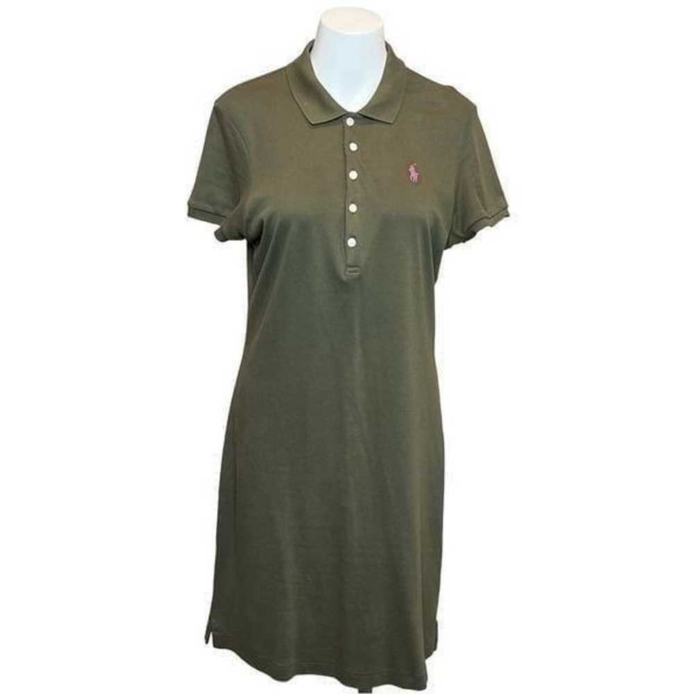 Polo Ralph Lauren olive green classic polo shirt … - image 3