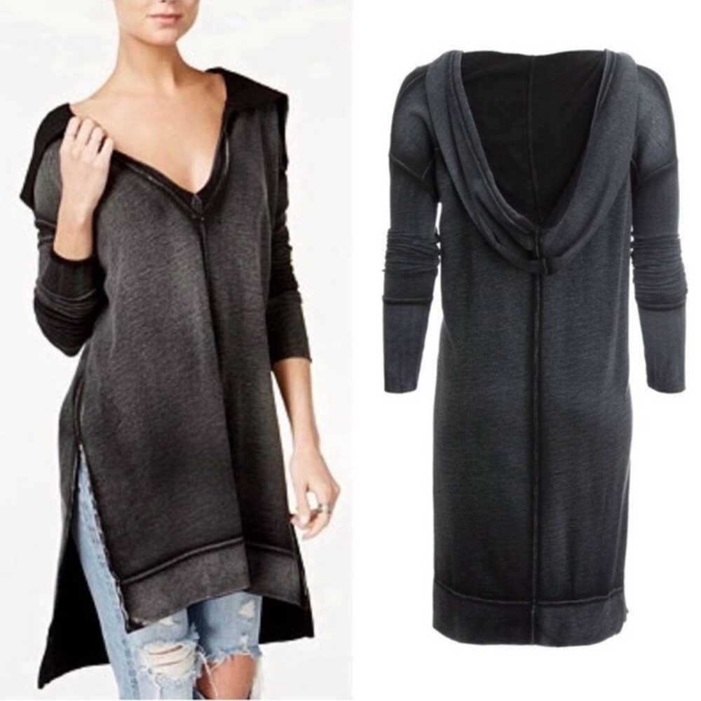 Free People hoodie dress Size L - image 2