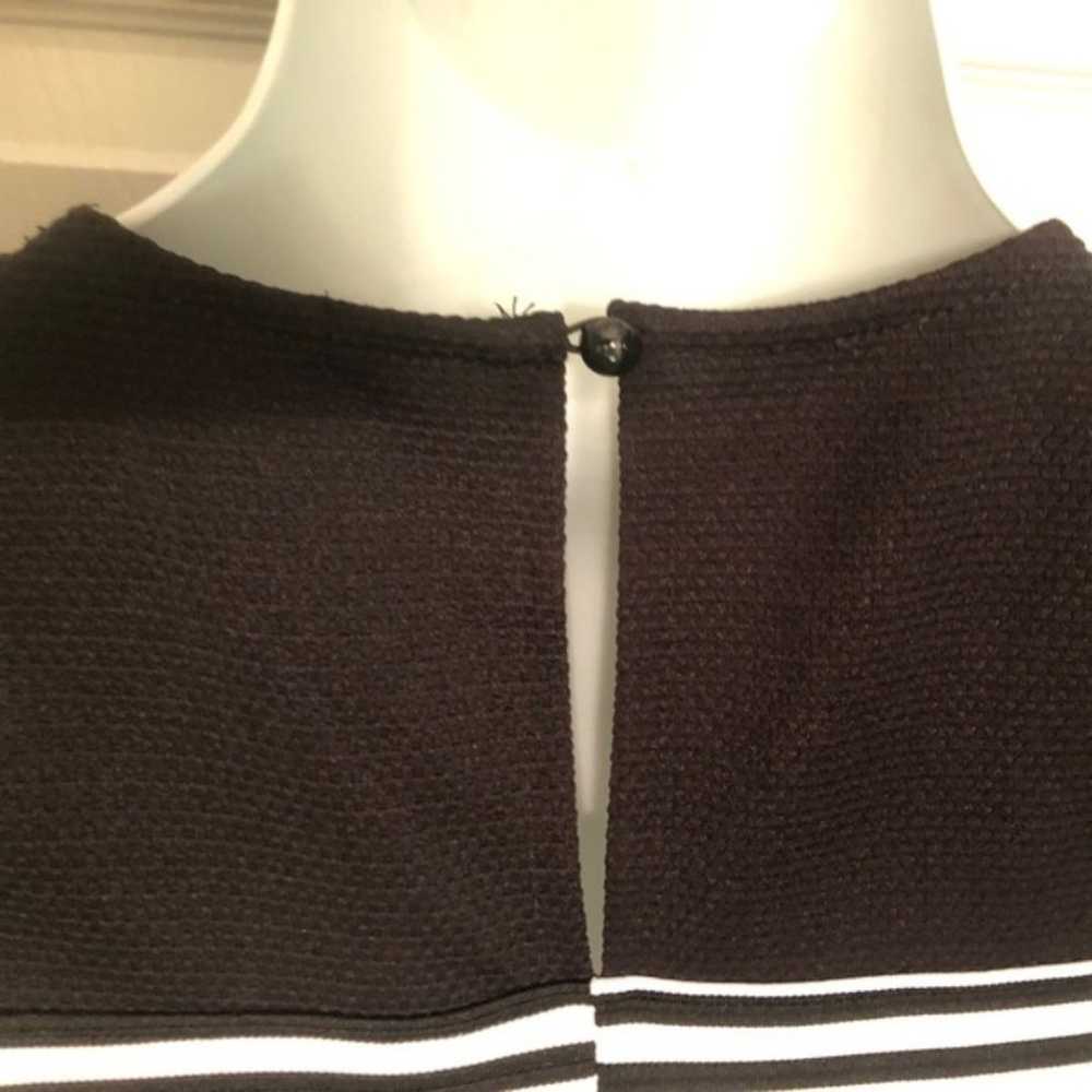 Suzy Shier Sz L Sleeveless Striped Black White La… - image 4