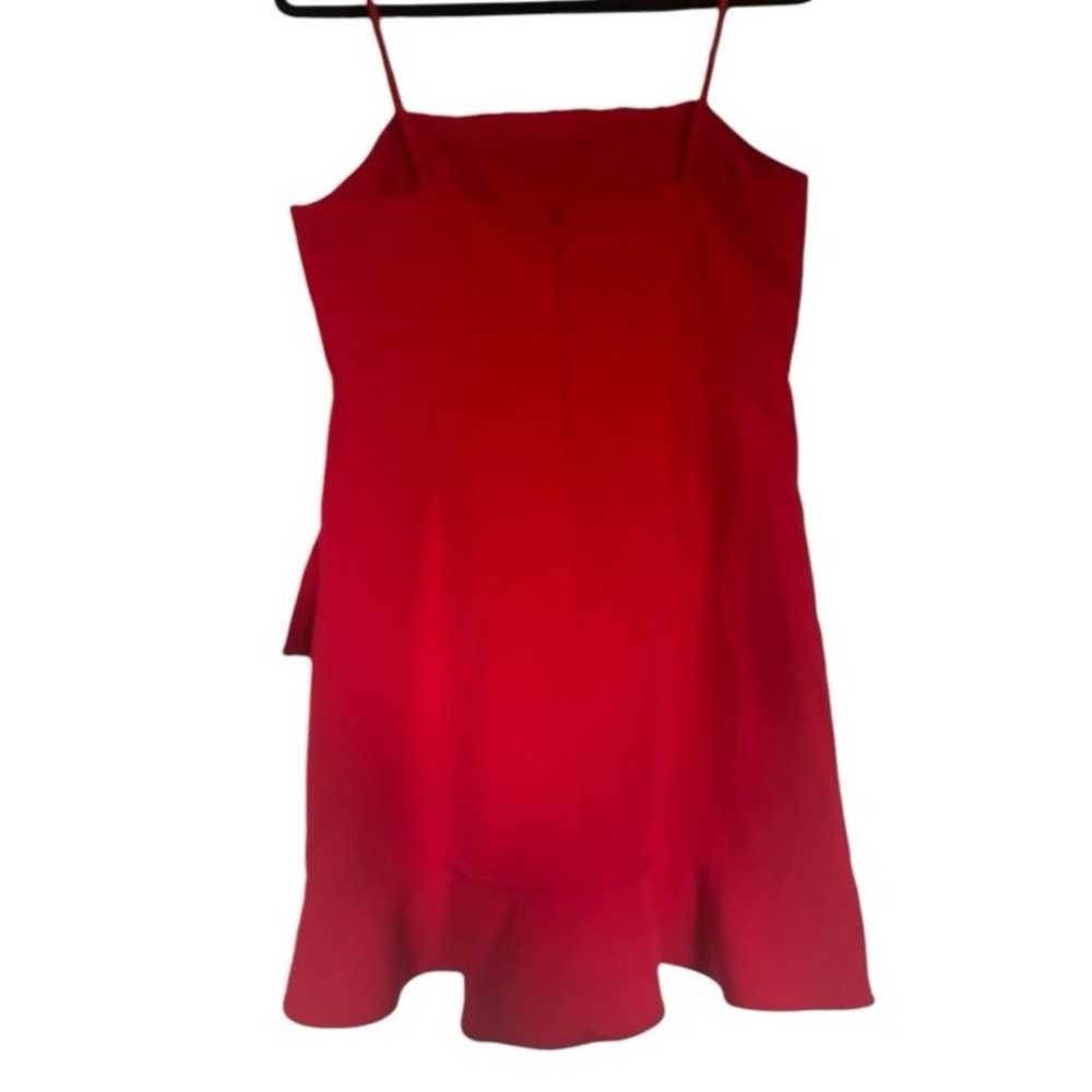 Lulus Red Satin Dress Size Large (L) - image 5