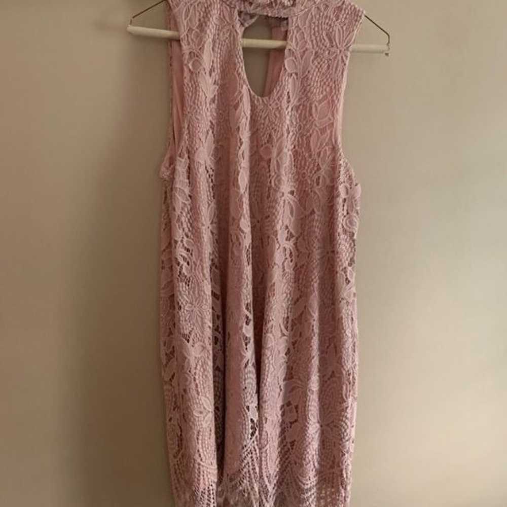 Love Fire pink lace dress - image 4