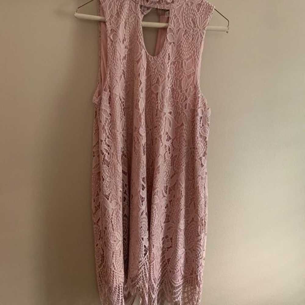 Love Fire pink lace dress - image 7