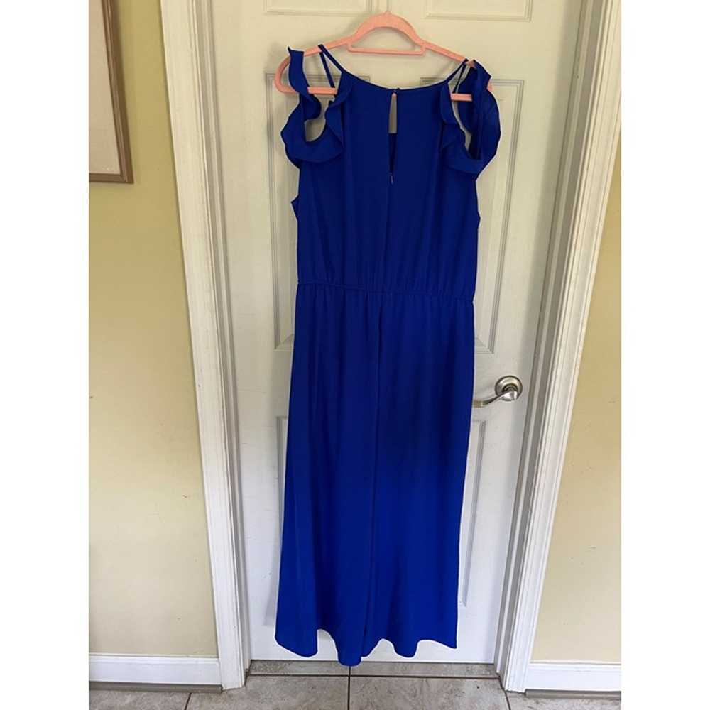 Lane Bryant Ruffled Blue Sleeveless Wide Leg Jump… - image 5