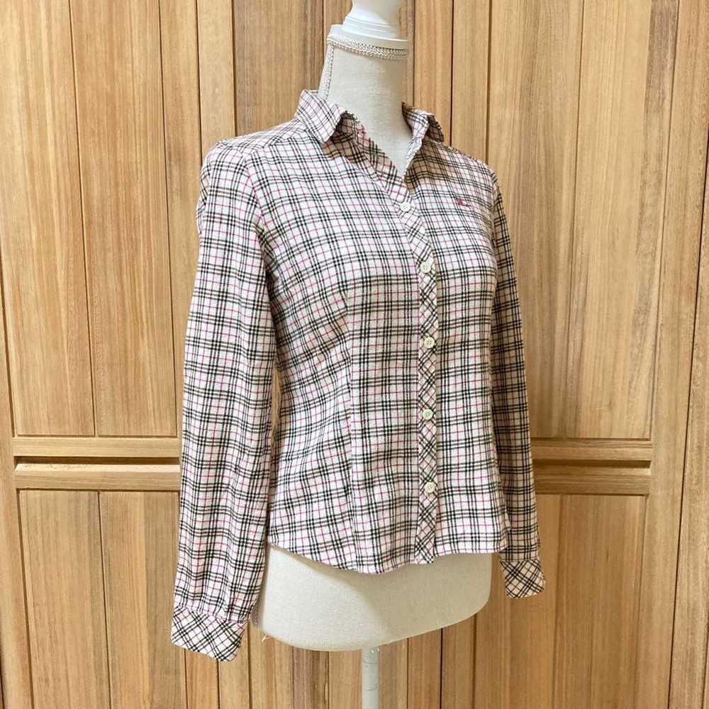 【Great Condition】BURBERRY BLUE LABEL Checked Flan… - image 6