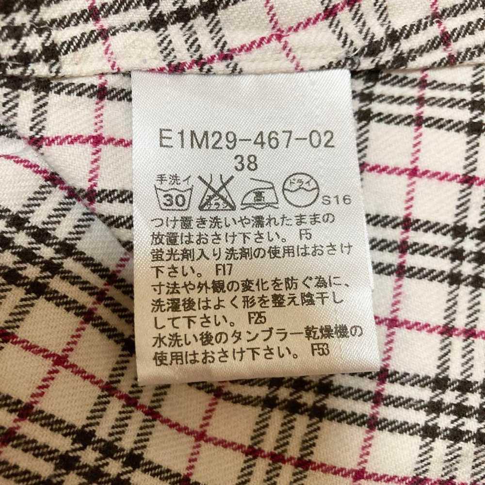 【Great Condition】BURBERRY BLUE LABEL Checked Flan… - image 9