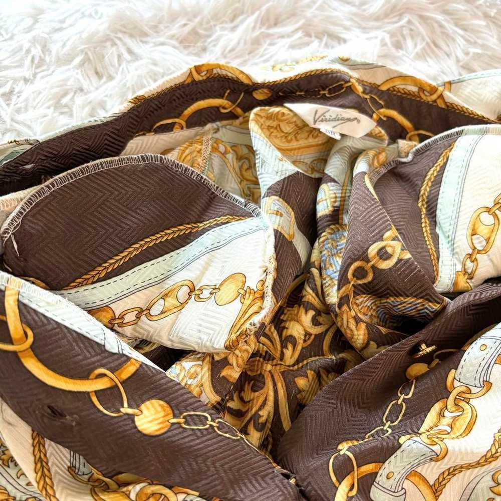 【Popular】Viridian Silk Scarf Pattern Long Sleeve … - image 12