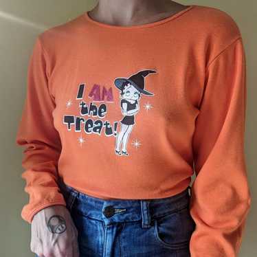 Vintage Betty Boop shirt fashion large “I don’t do mornings” 2002 Y2k Shirt Coffee