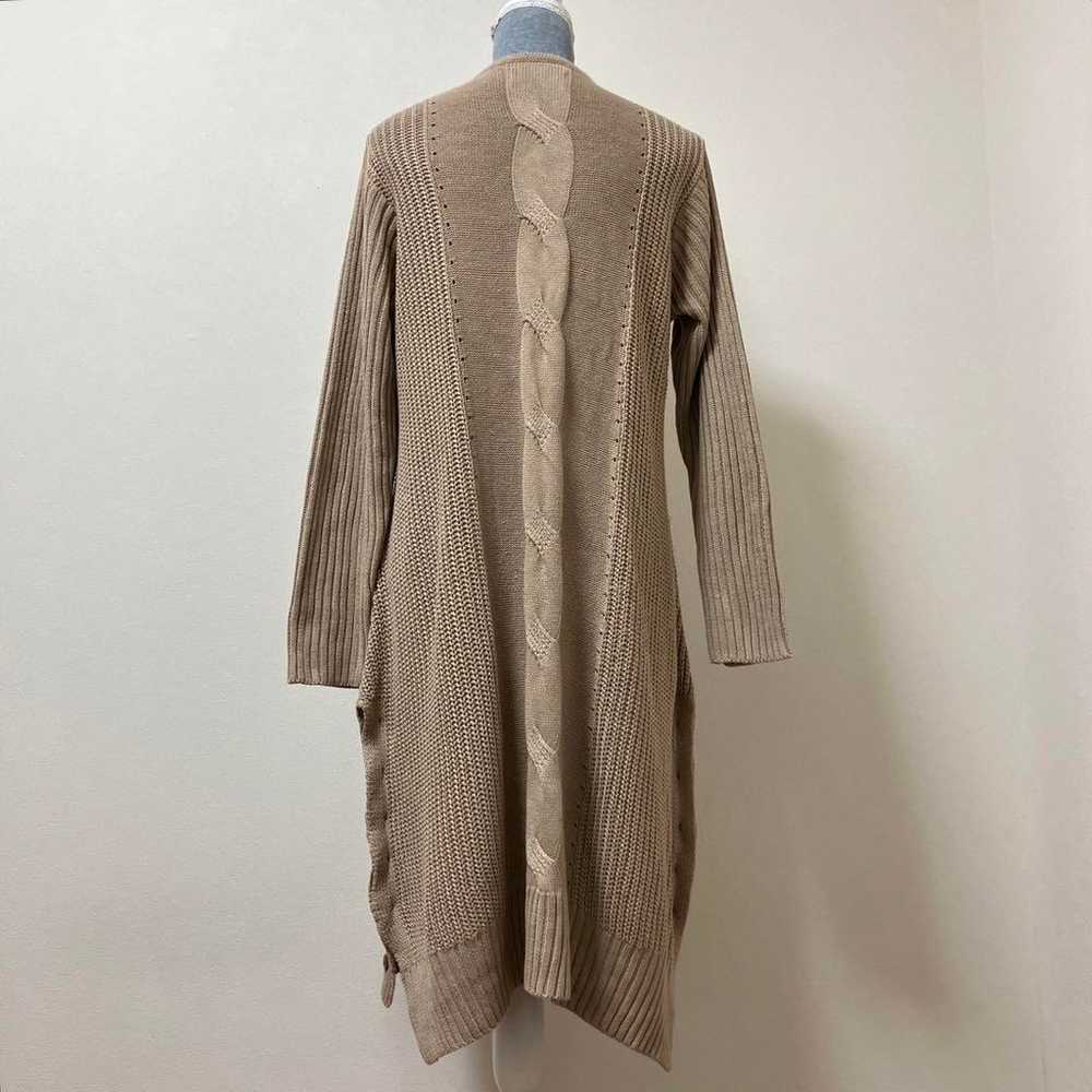 Favorite Long Beige Knit One Piece Dress for Autu… - image 3