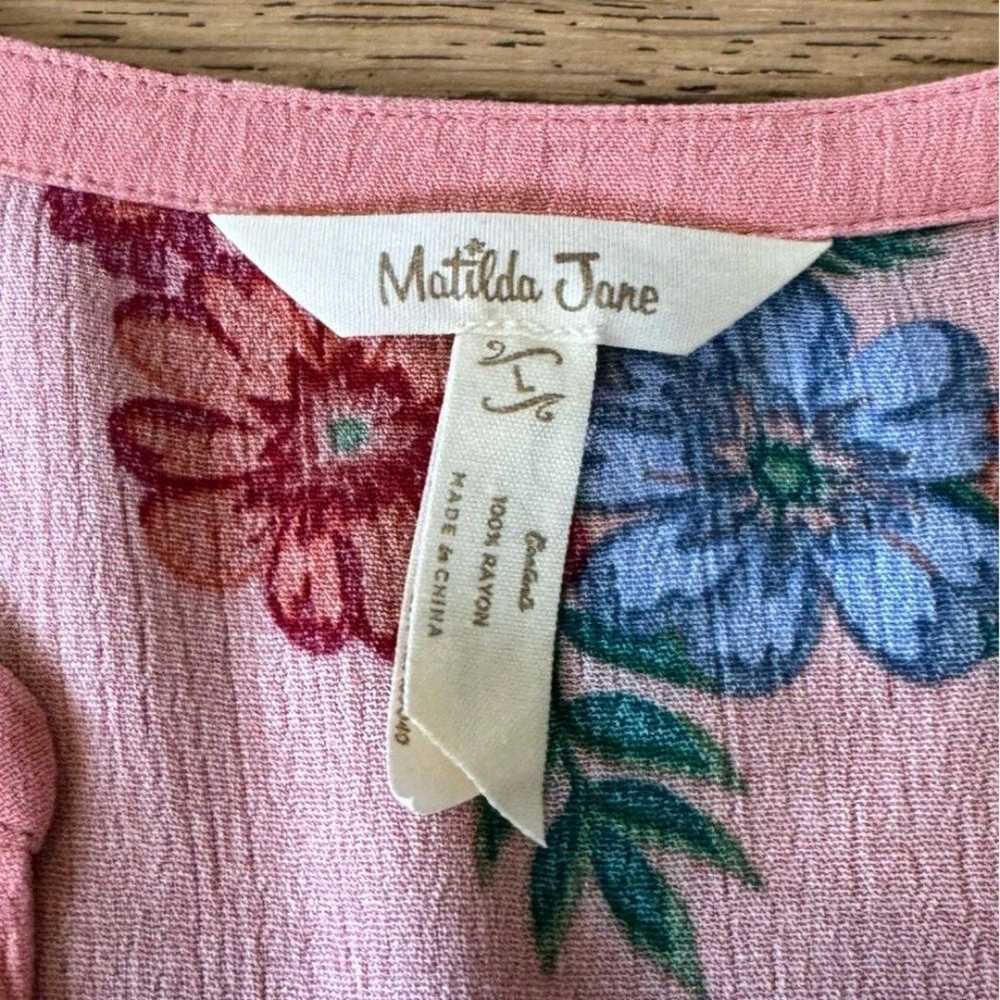 Matilda Jane Let’s Go Out Floral Dress Size Large - image 7