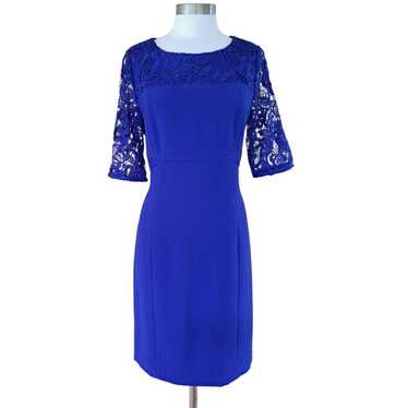 Antonio Melani Royal Blue Lace Sleeve Sheath Dres… - image 1