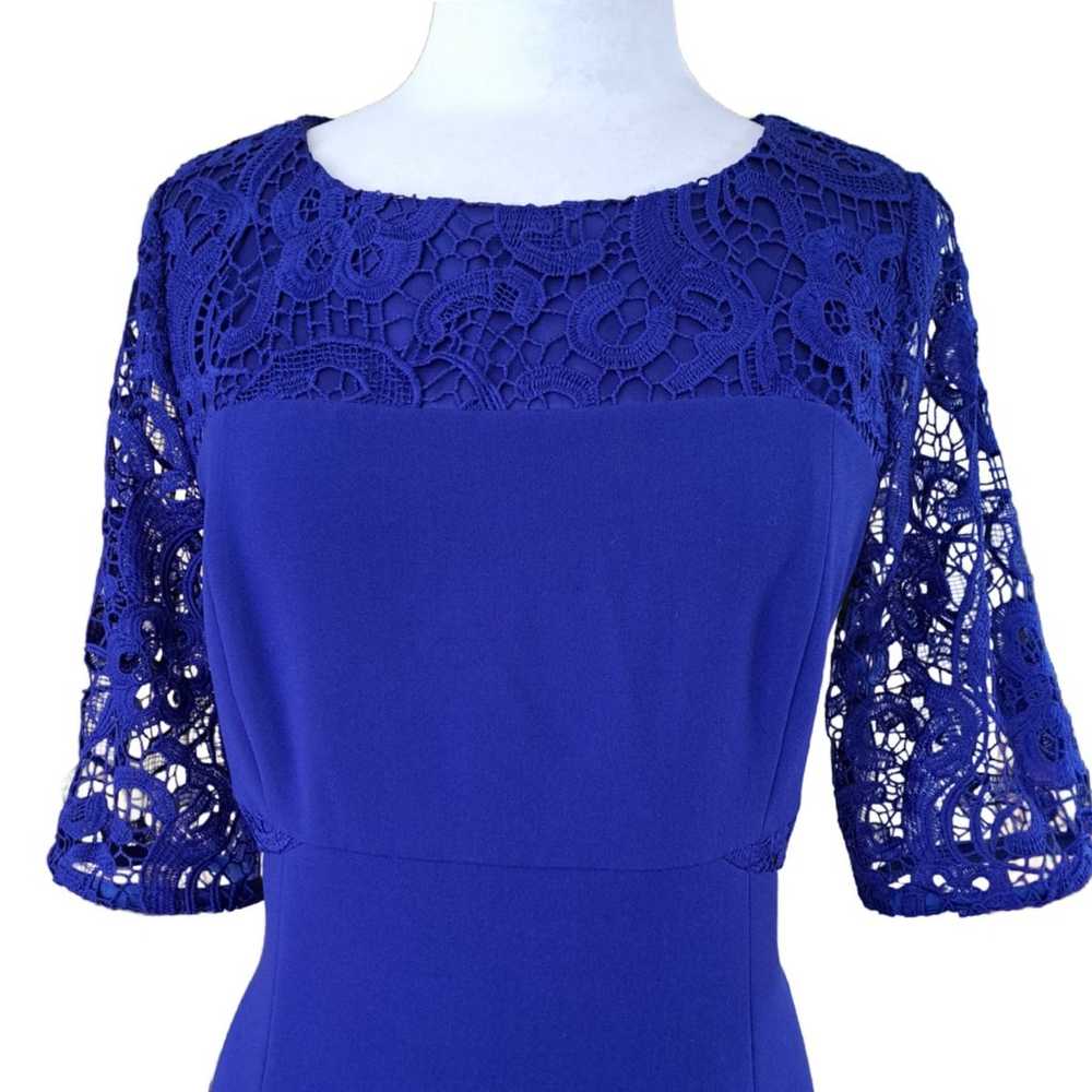 Antonio Melani Royal Blue Lace Sleeve Sheath Dres… - image 3