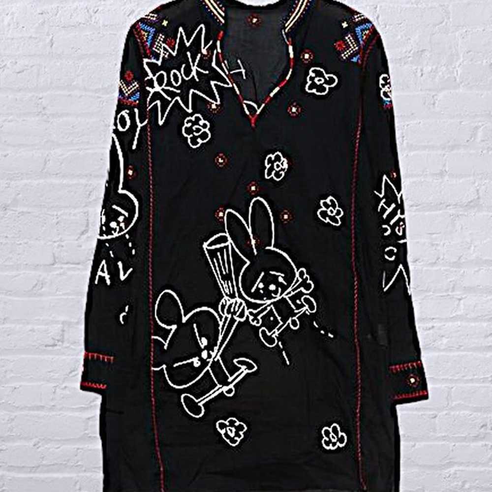 Hysteric Glamour VINTAGE Graffiti Rabbit Embroide… - image 1