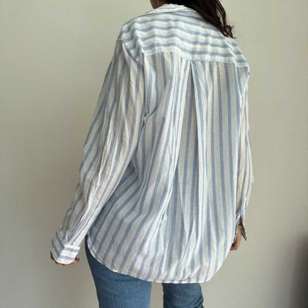 Grayson 100% cotton striped button front shirt he… - image 4