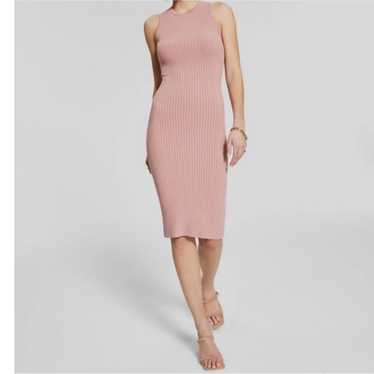 NWOT GUESS | Ribbed Linen Blend Midi Dress - image 1