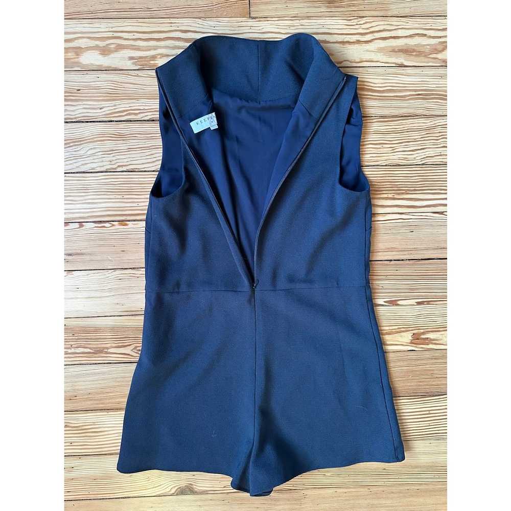 NWOT Keepsake High Neck Back Zip Navy Blue Sleeve… - image 5