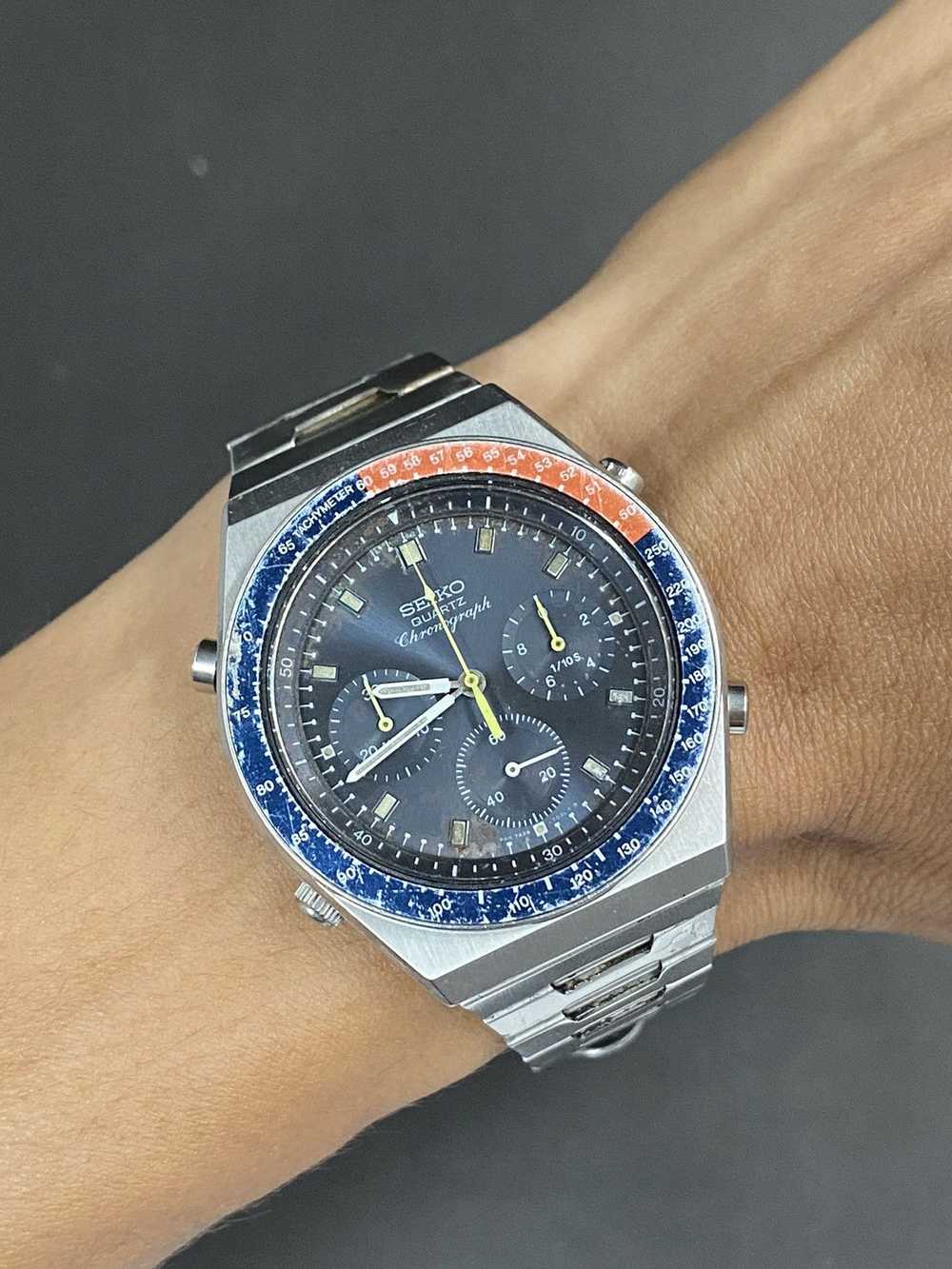 Seiko × Vintage × Watches Vintage SEIKO Pepsi 7A2… - image 2