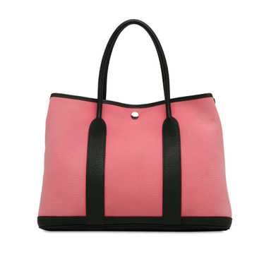 Pink Hermès Toile Garden Party 36 Tote Bag - image 1