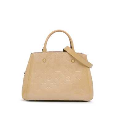 Beige Louis Vuitton Monogram Vernis Montaigne BB S