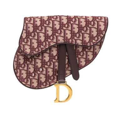 Red Dior Oblique Saddle Belt Bag - image 1