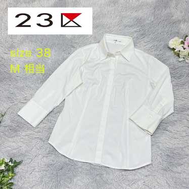 23区 (Nijusan-ku) Ladies White Long Sleeve Blouse … - image 1