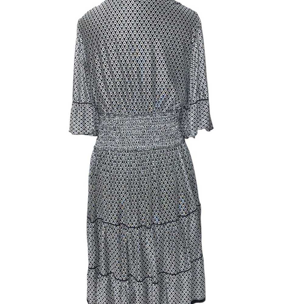 Max Studio V-neck Flutter Sleeve Dress Large - image 3