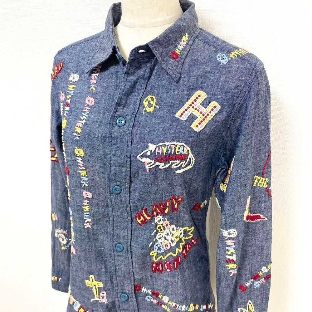 y2k✨️ 00s Rare HYSTERIC GLAMOUR Embroidered Logo … - image 4