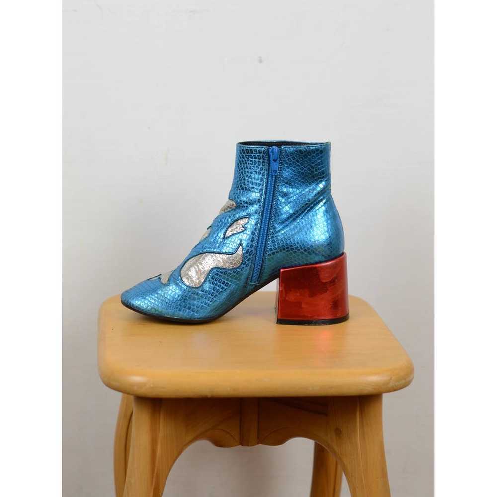 MM6 Leather western boots - image 3