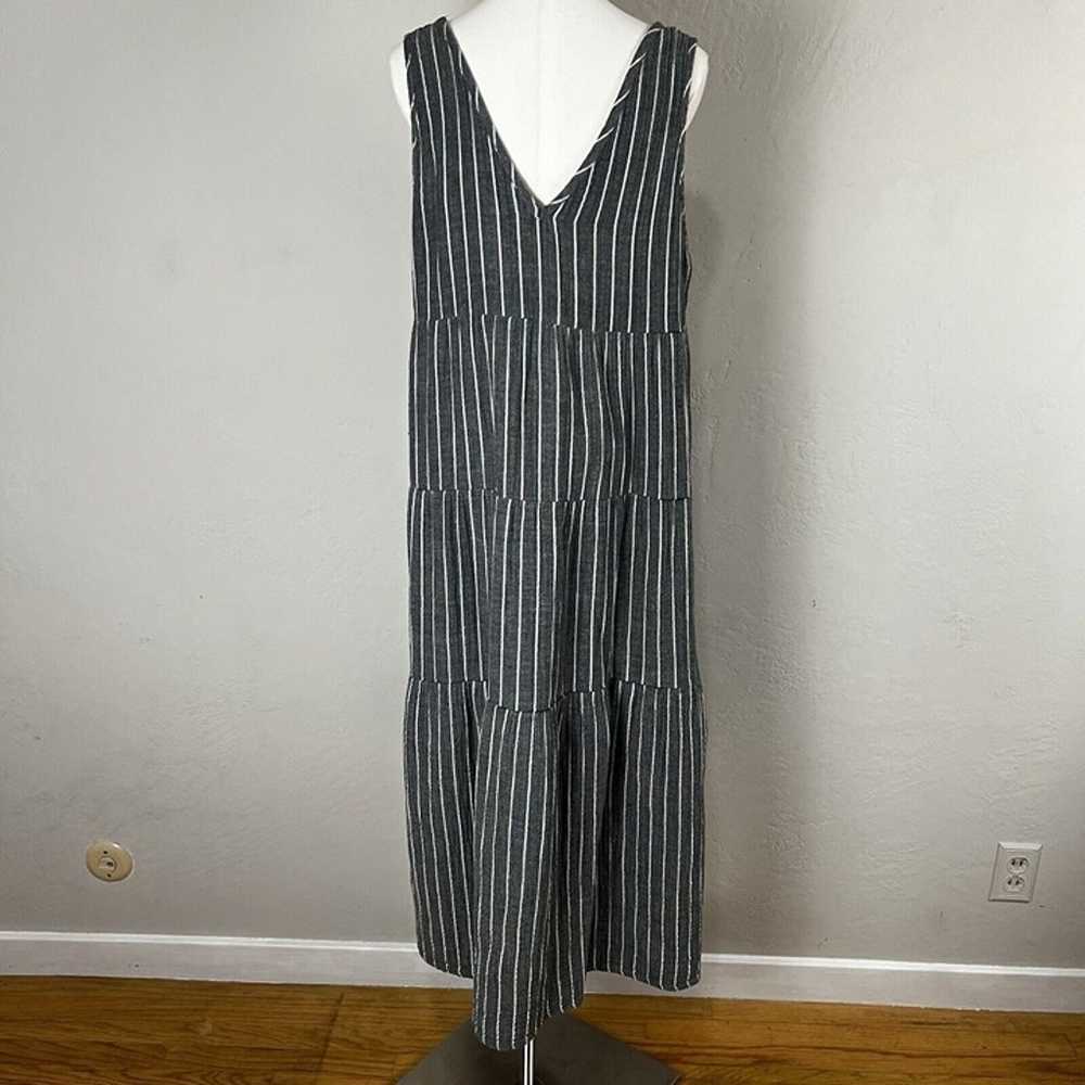 Marine Layer Maxi Dress Corinne Gray Striped Cott… - image 8